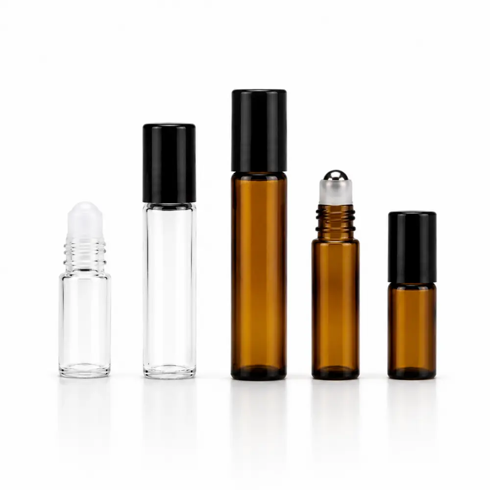 Wholesale glass roll-on bottles for essential oils and aromatherapy