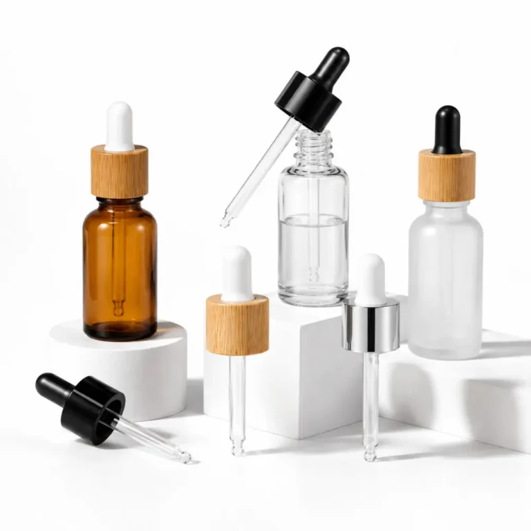Custom glass droppers for serum and essential oil bottle packaging - FOLOVER PACK