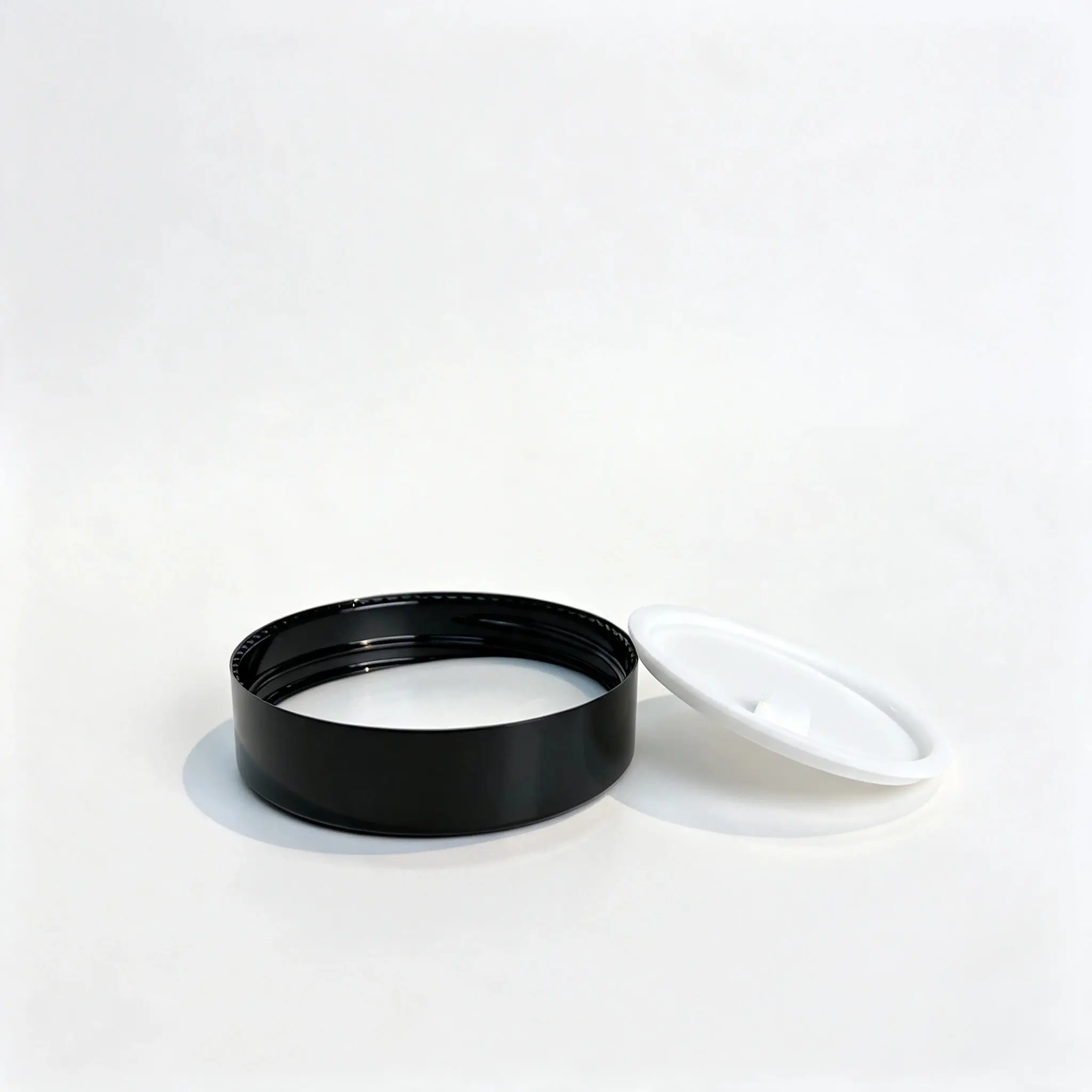 100g Glass Face Cream Jar Cap and Inner Lid Cap and pull-tab inner lid components shown for the 100g glass face cream jar