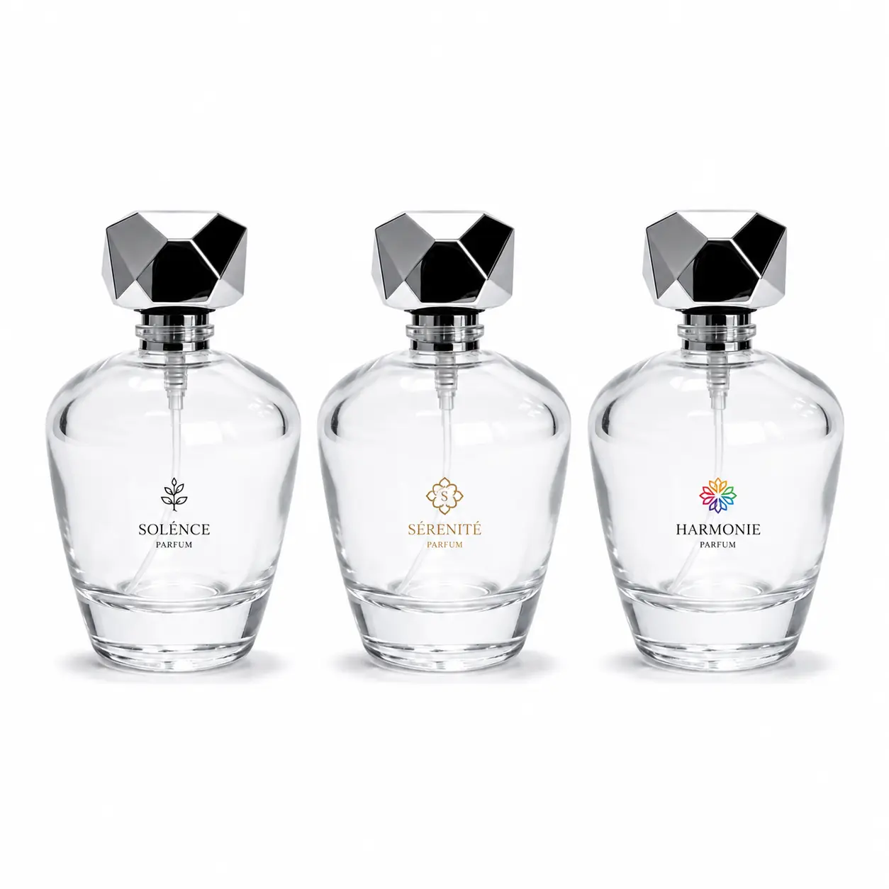100ml Custom Rounded Perfume Bottle Logo Customization 100ml custom rounded glass perfume bottle showing a logo decoration reference across the curved bottle surface