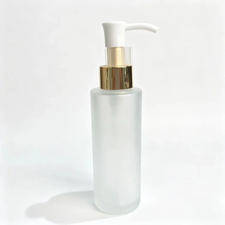 100ml Frosted Glass Lotion Bottle Wholesale for Skincare Packaging