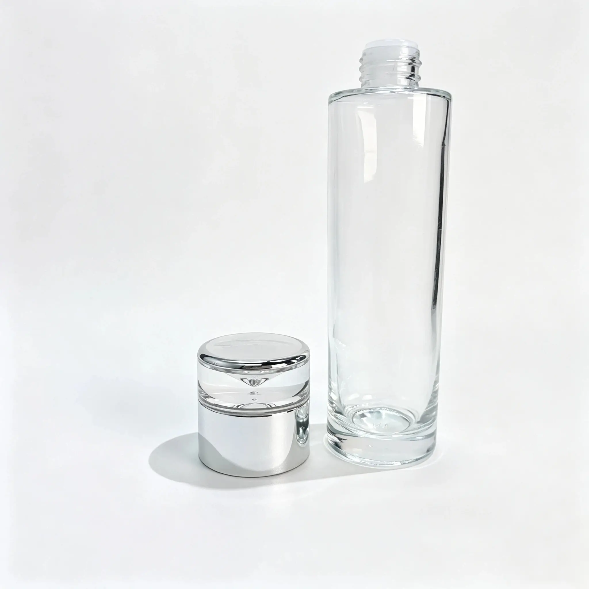 100ml Glass Lotion Pump Bottle Components 100ml Glass Lotion Pump Bottle components with bottle cap and inner stopper