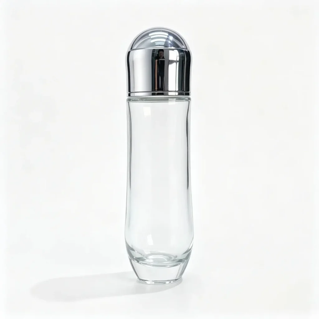 Front view of the 150ml toner bottle assembled as a complete product