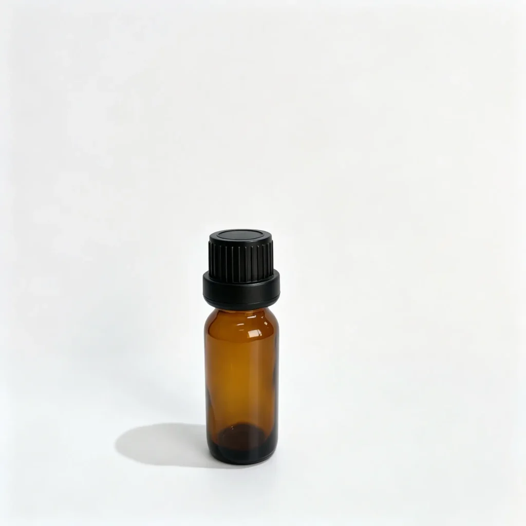 15ml Euro Dropper Essential Oil Bottle Side View