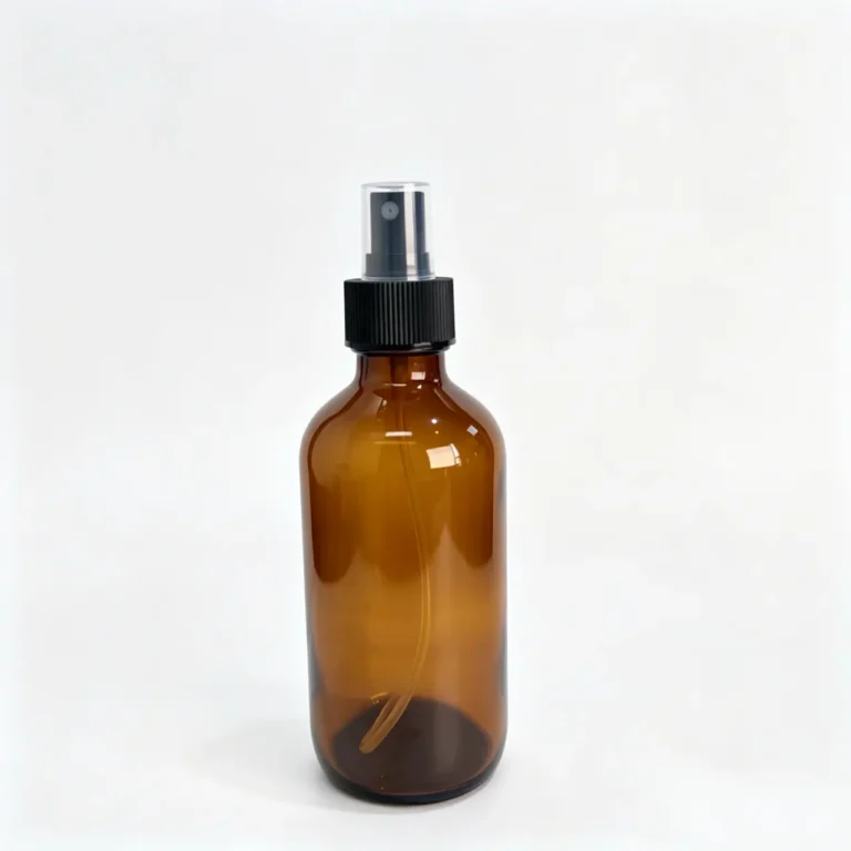 250ml Amber Boston Round Glass Spray Bottle Manufacturer