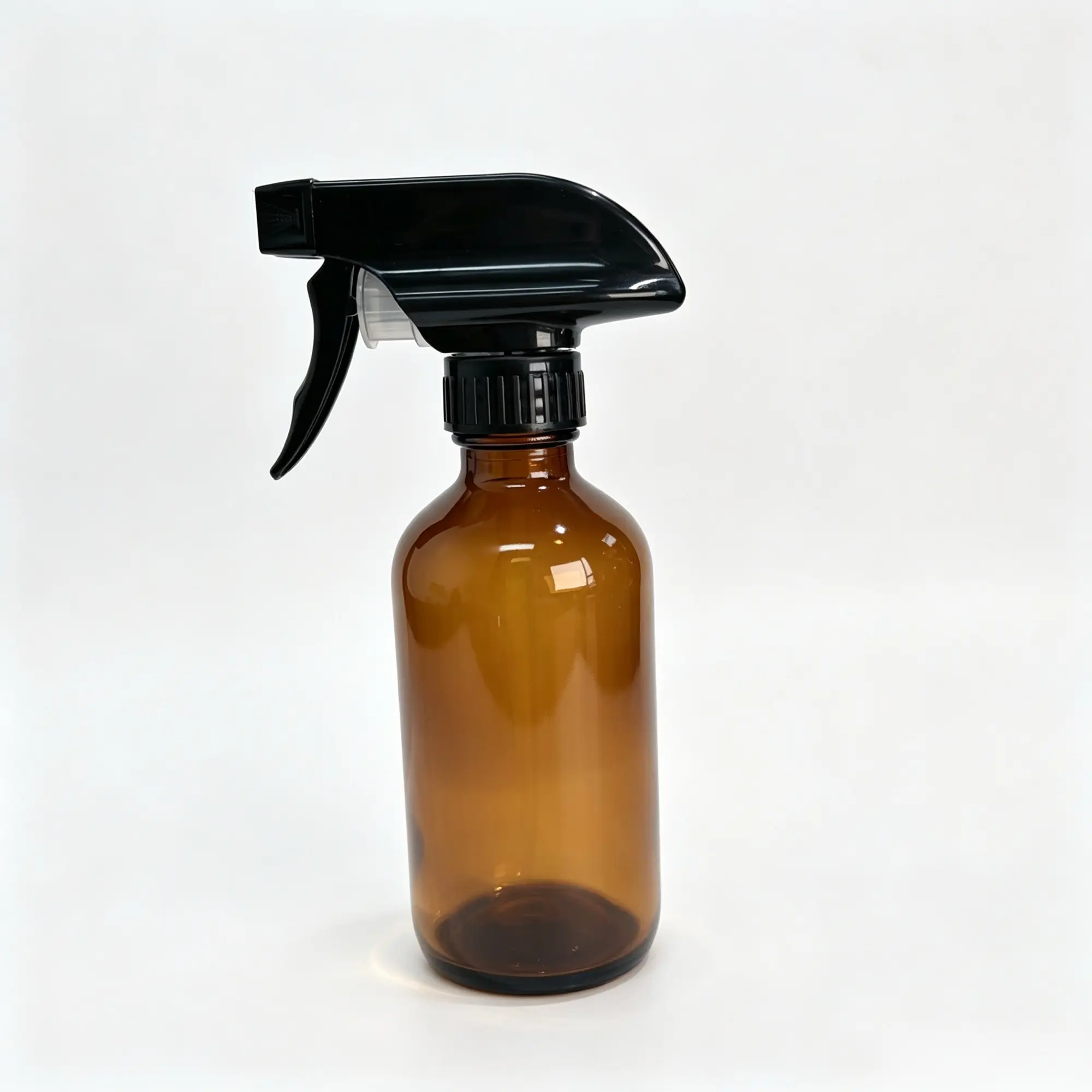28/410 sprayeur à gâchette carré noir assemblé avec un flacon compatible pour montrer la combinaison d'emballage complète