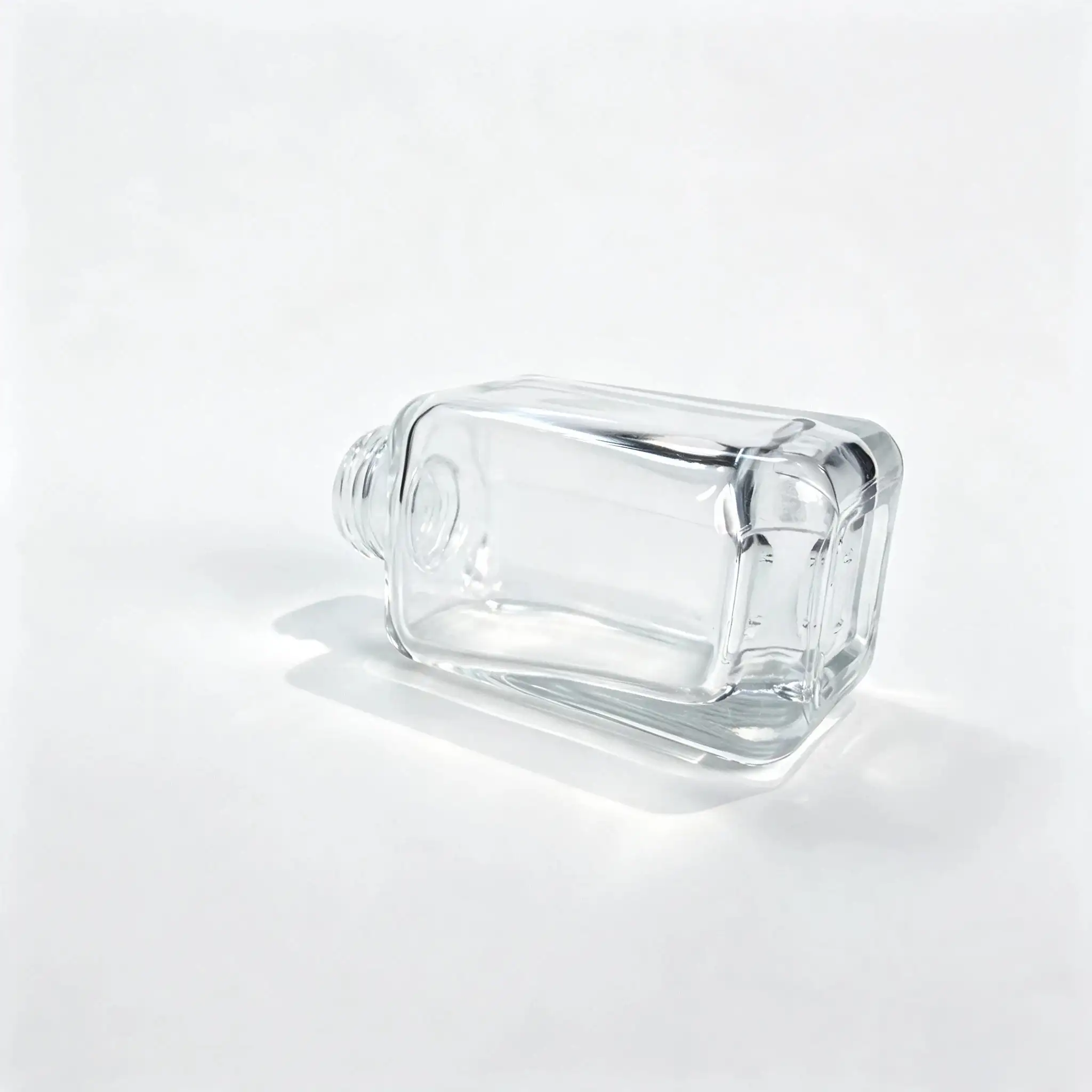 30ml Glass Serum Dropper Bottle Bottom Detail Bottom detail of the empty 30ml glass serum dropper bottle without the closure