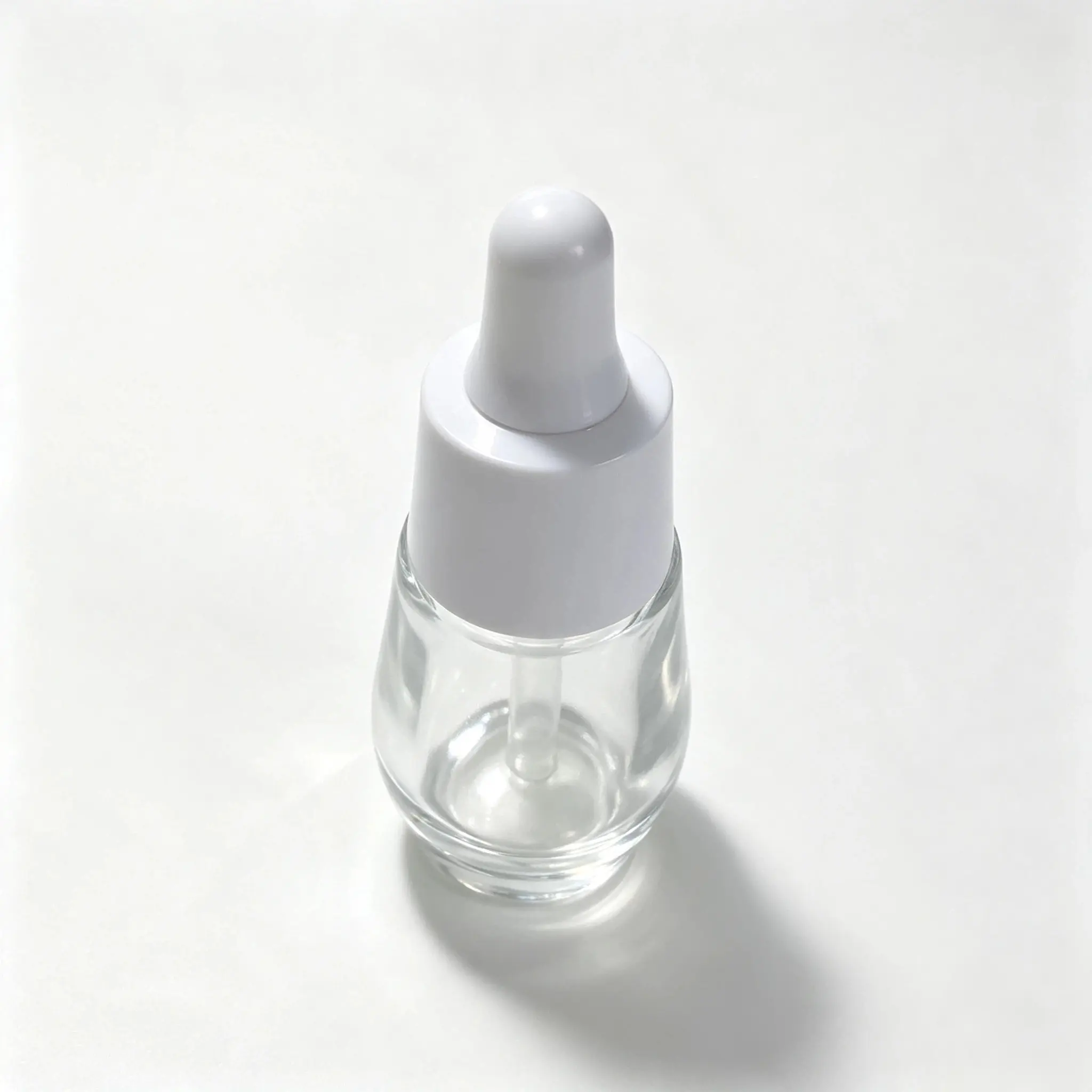 30ml Glass Serum Dropper Bottle Top View Top view of the complete 30ml glass serum dropper bottle showing the upper bottle and closure profile