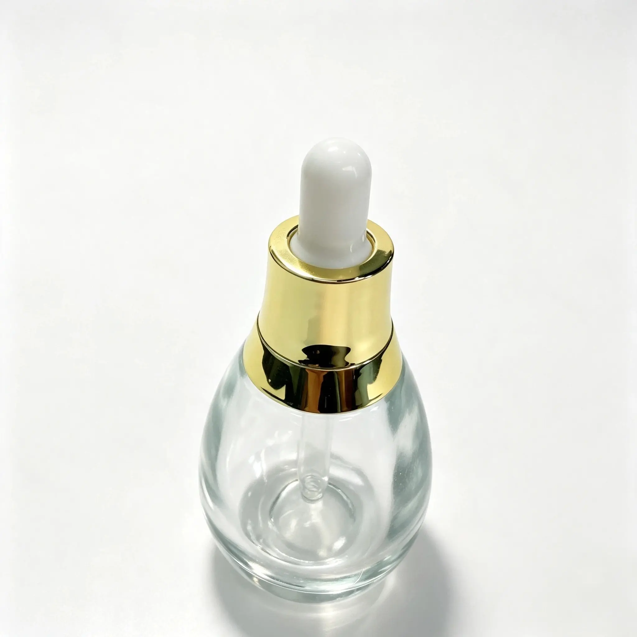 30ml Glass Serum Dropper Bottle Top View 30ml Glass Serum Dropper Bottle viewed from above showing the assembled closure profile