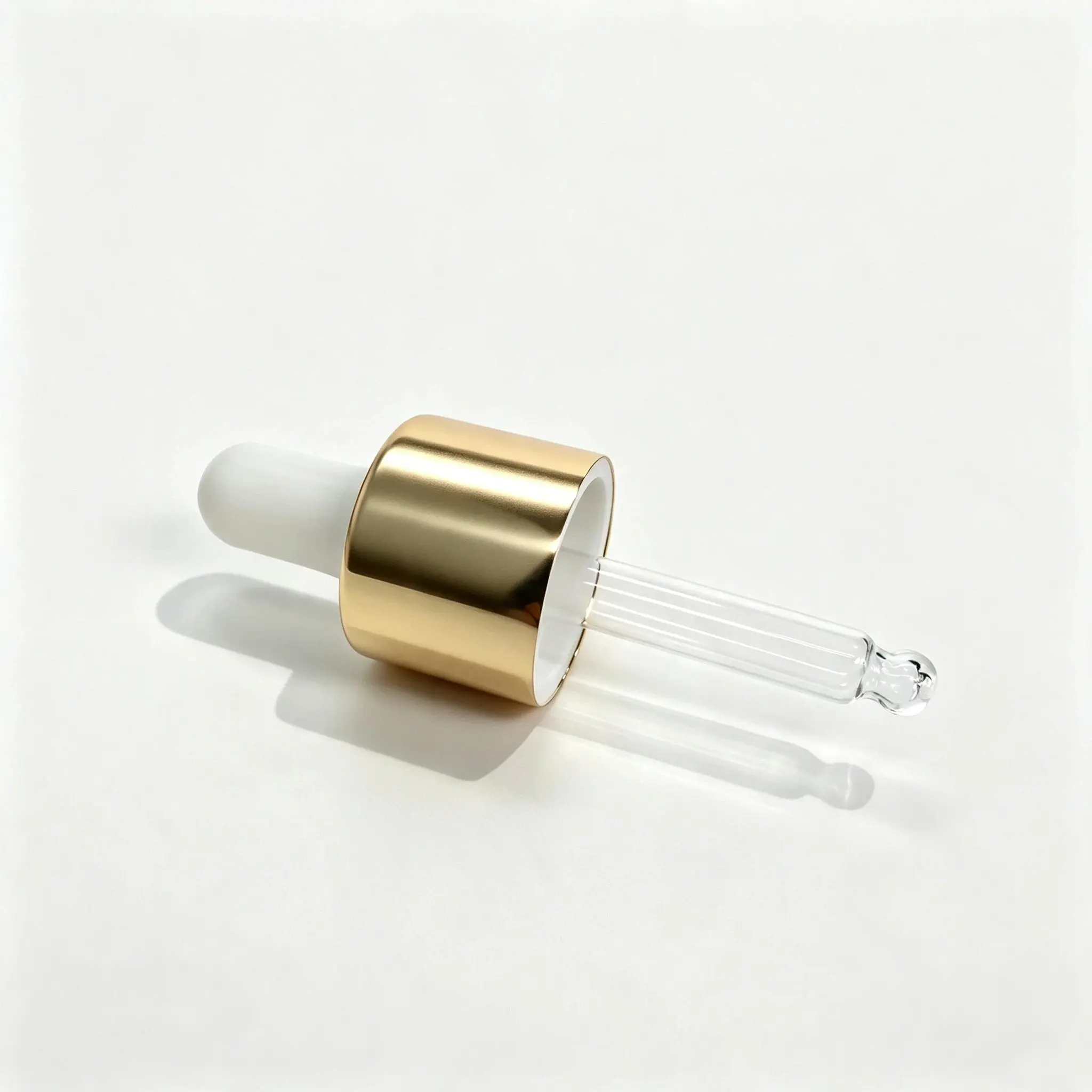 Separate dropper component presented with the 30ml serum packaging bottle configuration