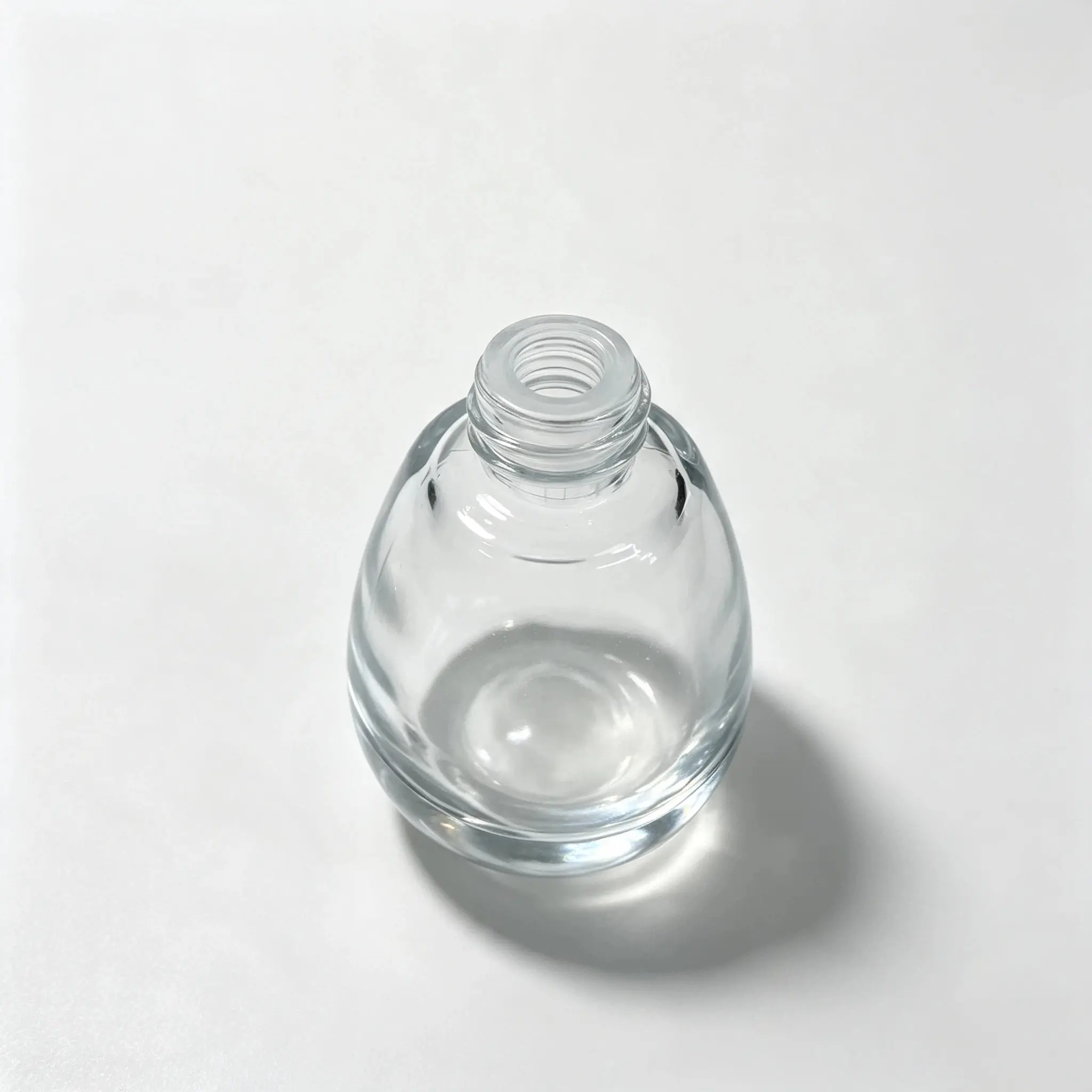 Close-up of the neck and opening structure on the 30ml serum dropper bottle with closure type pending confirmation