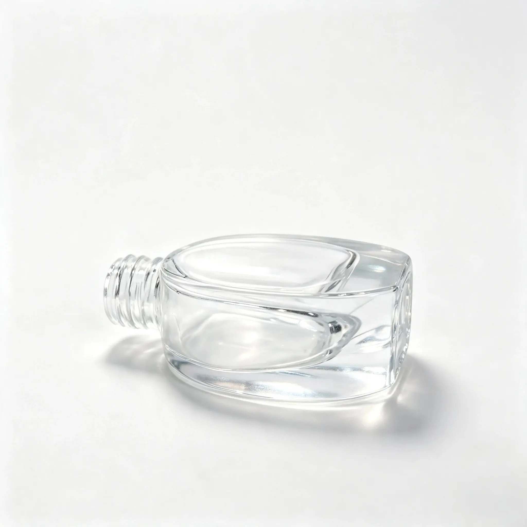 50ml Glass Serum Dropper Bottle Side Structure Bare 50ml glass serum dropper bottle shown from the side to display its bottle profile and structure