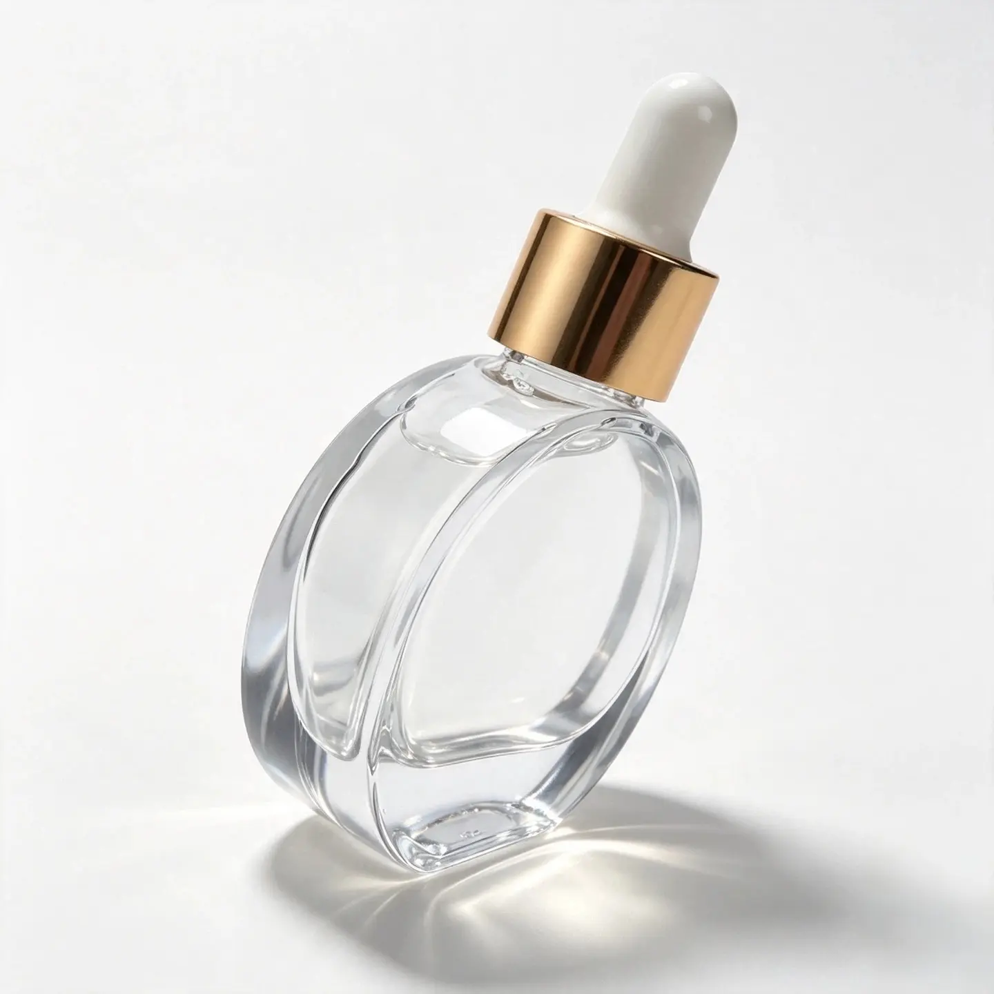 50ml Glass Serum Dropper Bottle Complete Side View Complete 50ml glass serum dropper bottle with dropper closure shown from the side