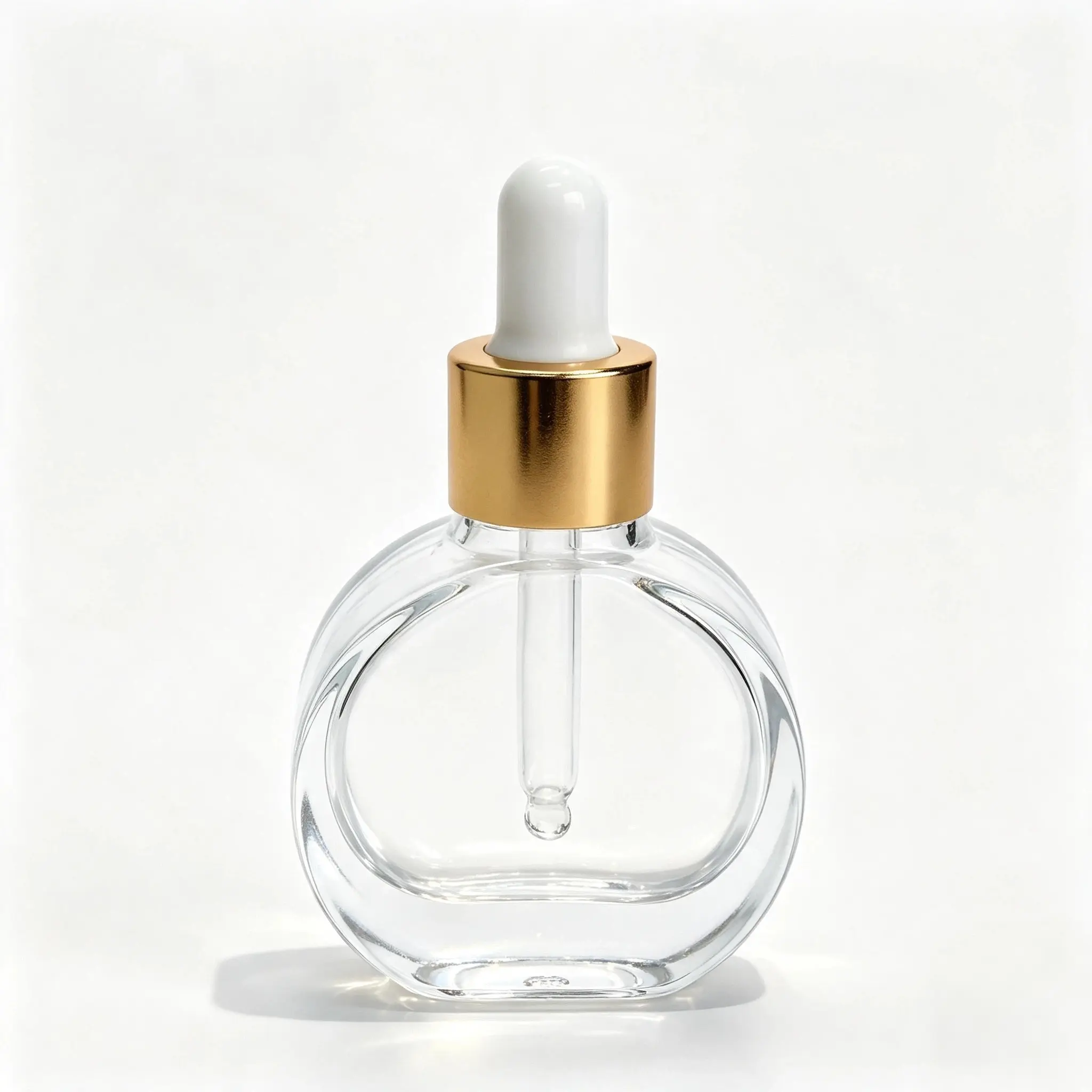 50ml Glass Serum Dropper Bottle Front View 50ml glass serum dropper bottle with matching dropper closure shown from the front