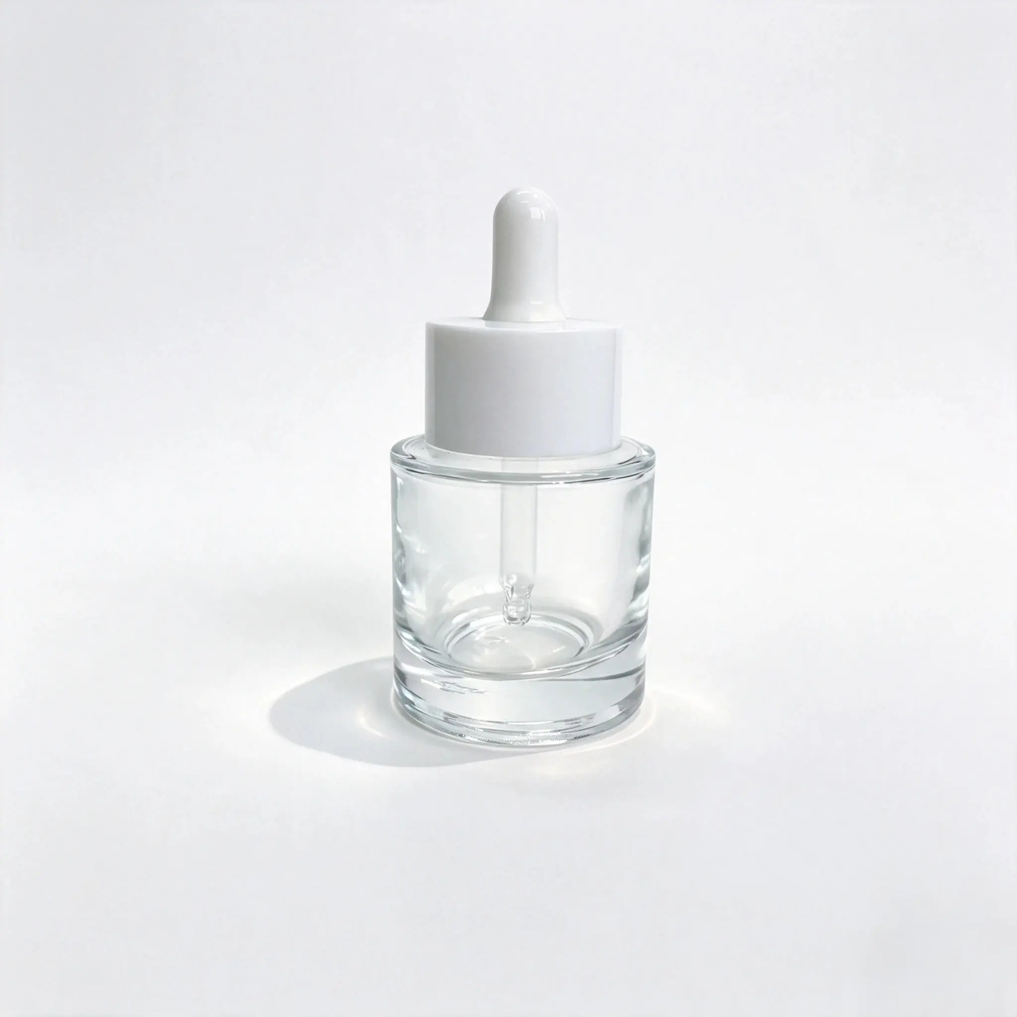 50ml-Glass-Serum-Dropper-Bottle-Front-View Front view of the complete 50ml glass serum dropper bottle assembled with its matching closure
