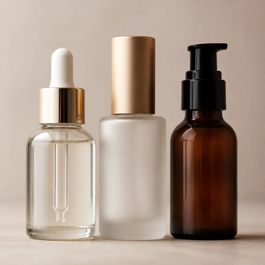 match cap to bottle for cosmetic packaging shape and proportion
