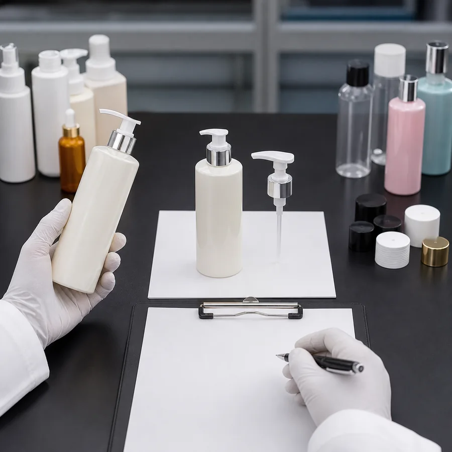 Exact bottle and closure matched to the applicable report scope