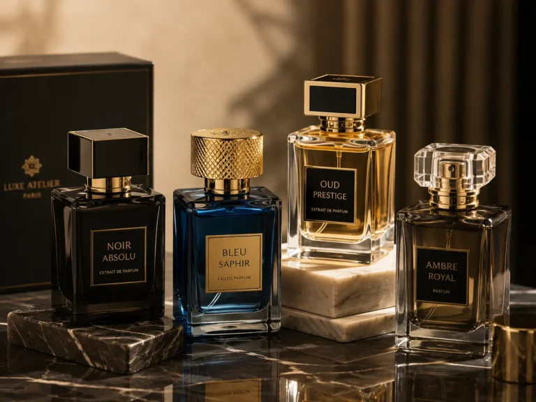 Luxury square glass perfume bottles for niche and premium fragrance brands
