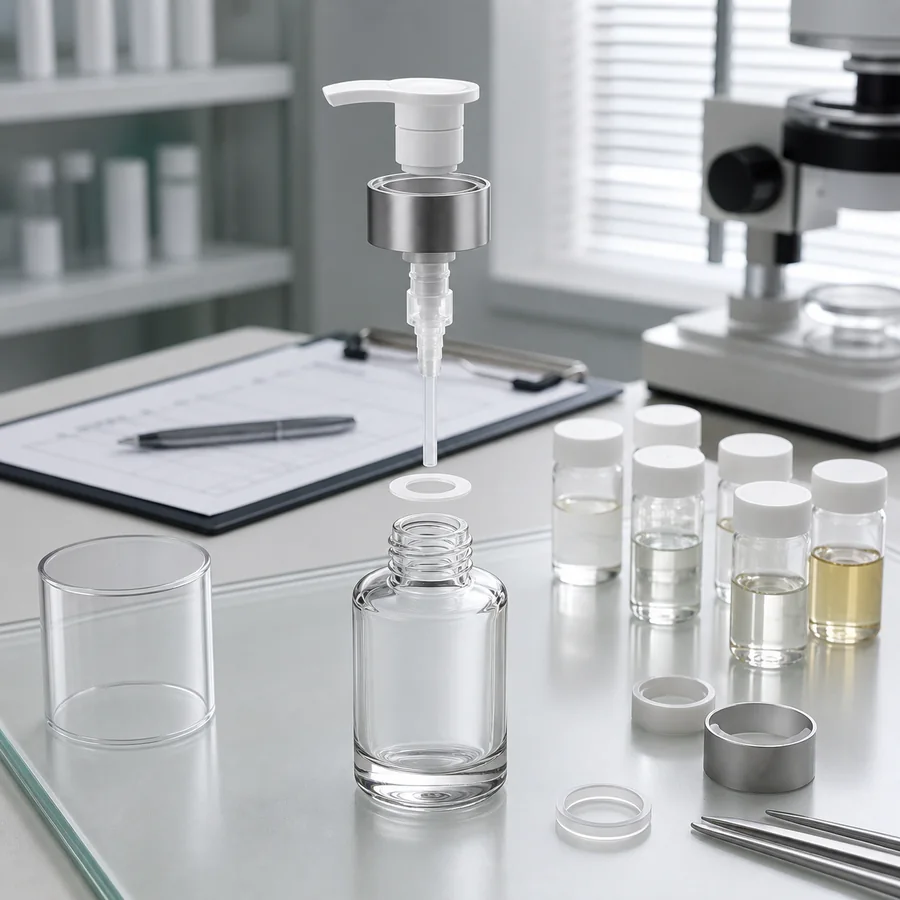 Bottle closure gasket and formula contact path reviewed as a physical system