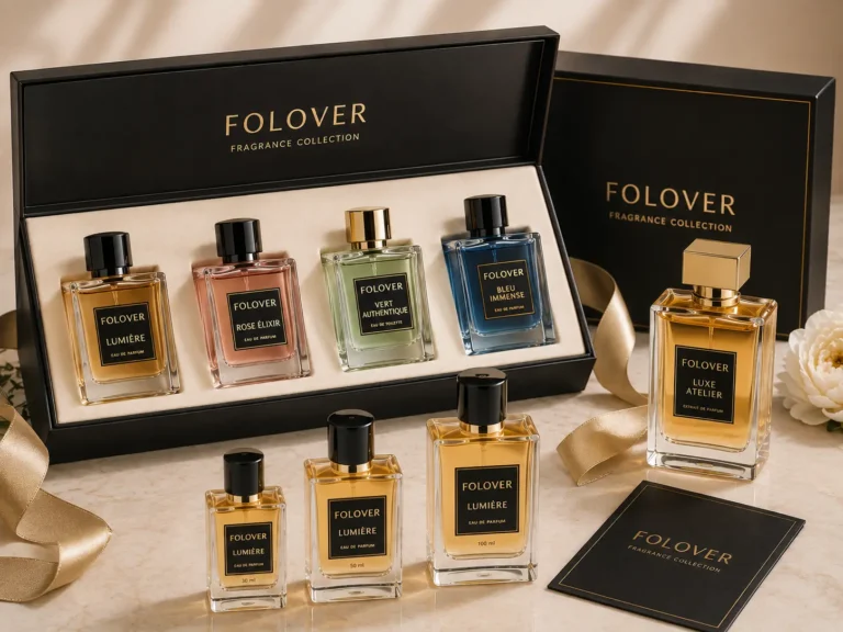 Custom square perfume bottles for fragrance gift sets and perfume collections
