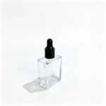 Side profile of the 15ml cosmetic serum bottle showing its overall proportions