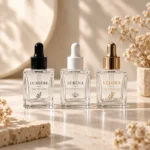 15ml kozmetik serum şişesinin baskı ve renk özelleştirme referanslarıyla görünümü