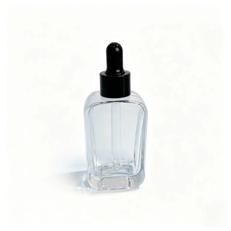 30ml serum bottle with dropper displayed upright in a front product scene