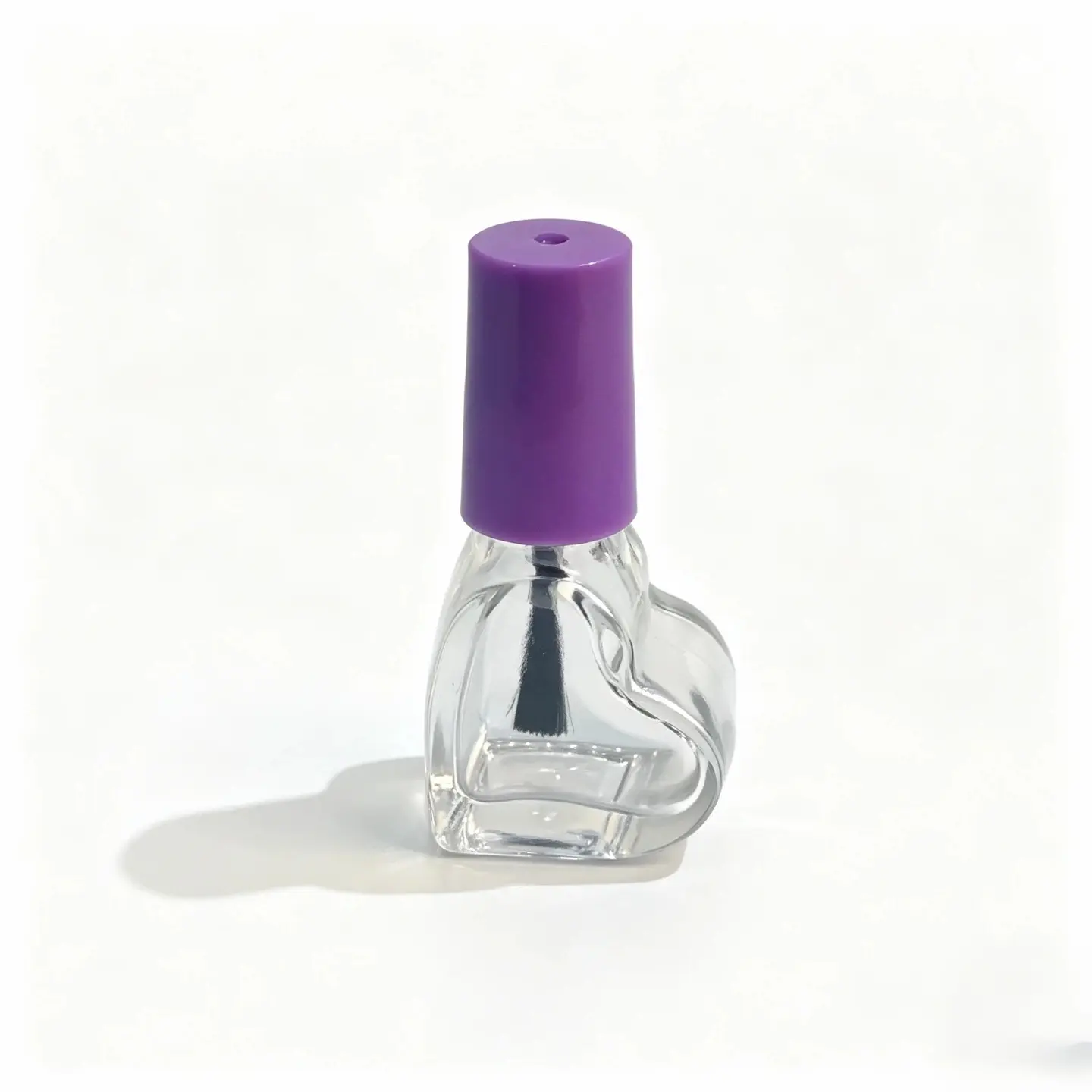 5ml زجاجة طلاء أظافر زجاجية منحنية بمظهر غير متماثل نحتي وغطاء مُلائم