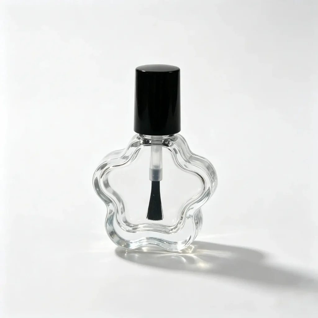 5ml Chai sơn móng tay thủy tinh hình hoa – Góc nhìn phía trước