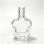 5ml flower-shaped Glass nail polish bottle shown without cap