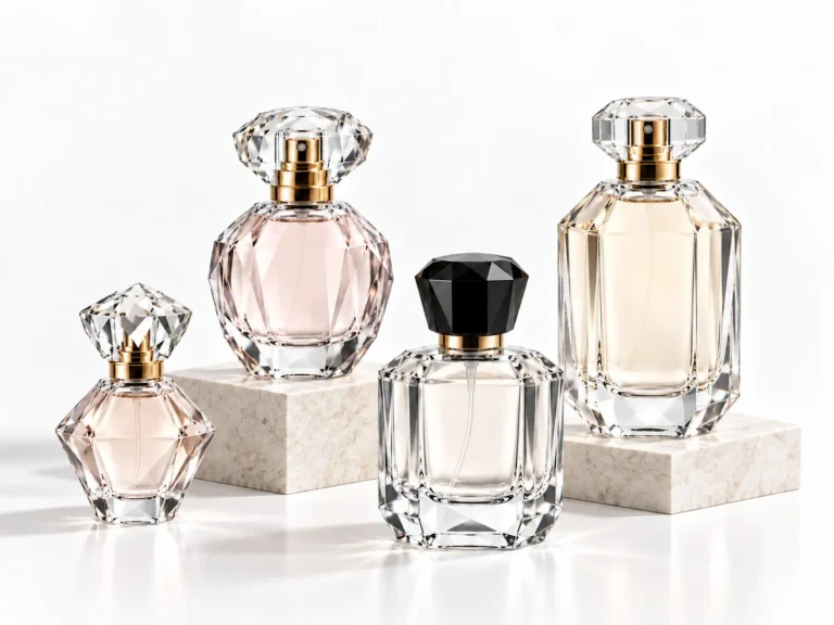 Faceted and Diamond Profile Perfume Bottles