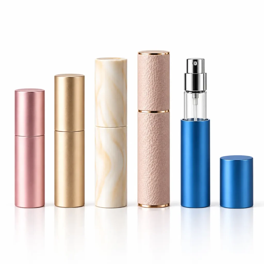 Refillable Perfume Bottle Sizes, Shells & Sprayer Options