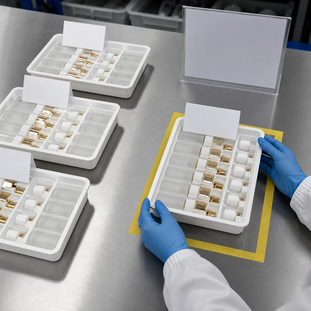 One cosmetic packaging component lot isolated during a traceable quality investigation